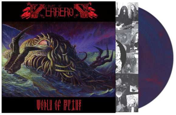 CRYPT OF KERBEROS - World of Myths LP (MAGENTA BLUE)