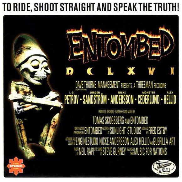 ENTOMBED - To Ride, Shoot Straight And Speak The Truth! LP (CLEAR)