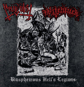 NECROSADIST / WITCHFUCK - Blasphemous Hell’s Legions 7"EP
