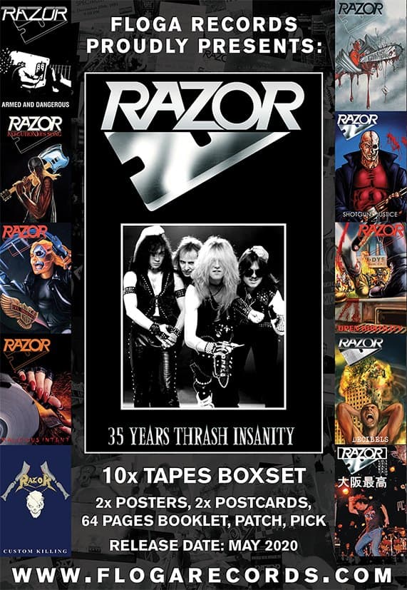 RAZOR - 35 Years Thrash Insanity MC BOX