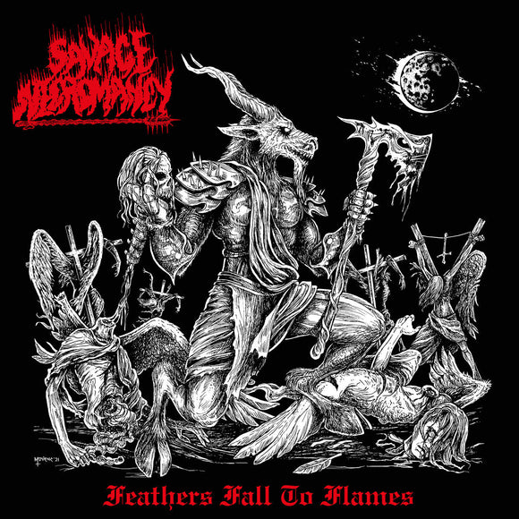 SAVAGE NECROMANCY - Feathers Fall To Flames LP (BLOOD RED)